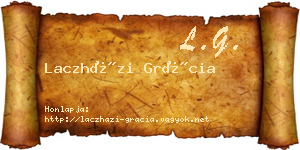 Laczházi Grácia névjegykártya
